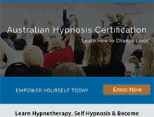 Tablet Screenshot of learnhypnosis.com.au